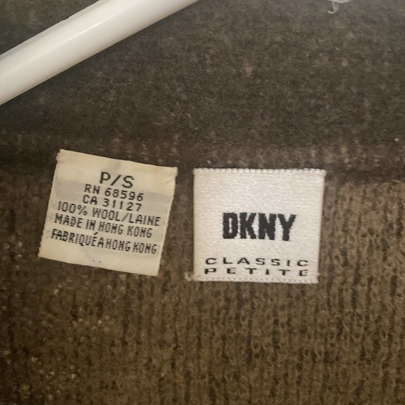 Vintage DKNY Wool Coat and Sweater Dress - Picture 4 of 5